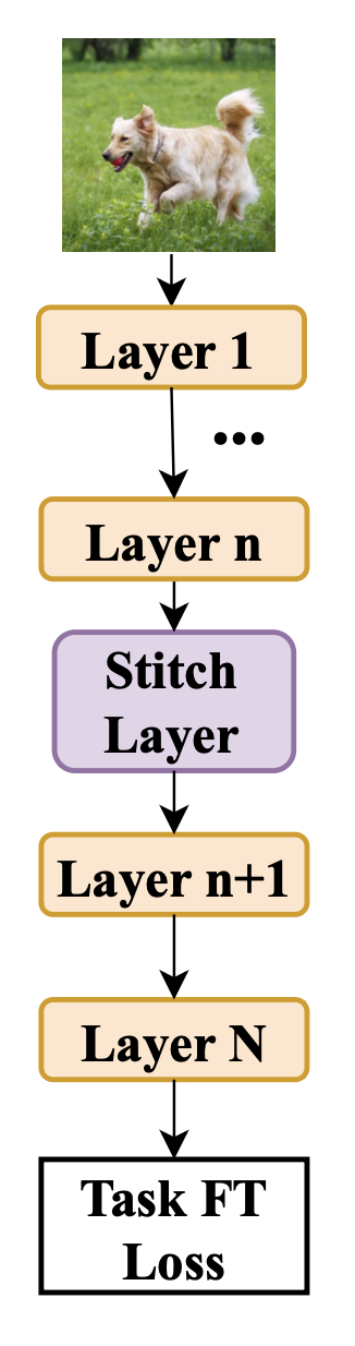 Self-stitch baseline illustration